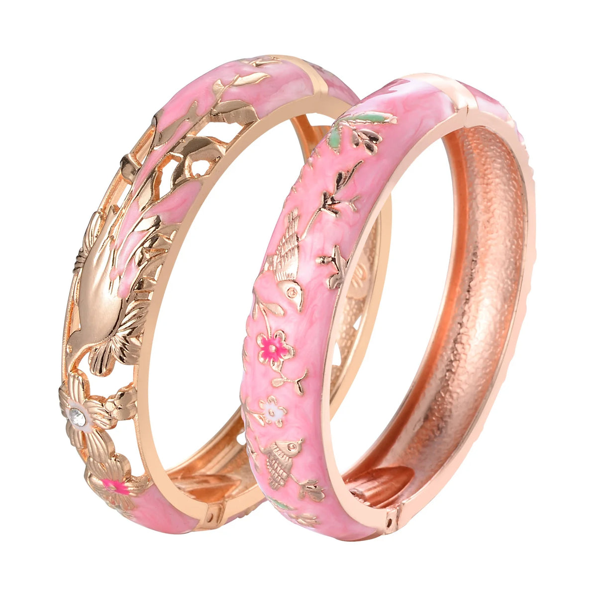 Double Bangles For Women 2PCS Female Women's Hand Bracelets African Jewelry Dubai Indian Designer Dual Bracelet Set Gifts Mother