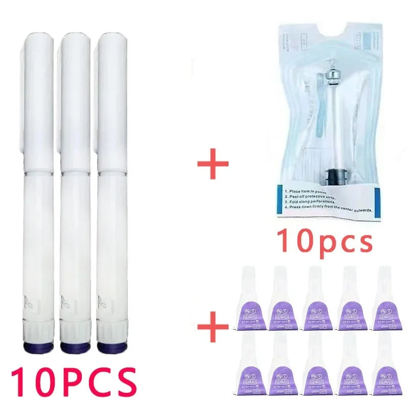 Disposable Peptide Injection Pen for 3ml Cartridge, Adjustable Dose Self-Injection Device for GLP-1, Drug-Free