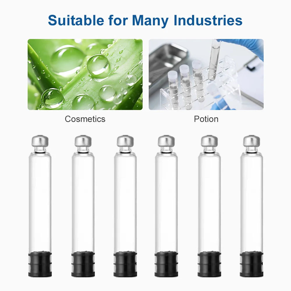 10-100 Pack 3ml Peptide Insulin Pen Cartridge, 3cc Cartridges Compatible with Reusable Injection V1 & V2 Pens, Individually Pack