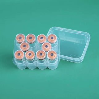 Peptide Storage Box Shock Resistant Reagent Vial Organizer Fits 3/5/7/10/20ml Vials for Professional Lab Use 1Pcs