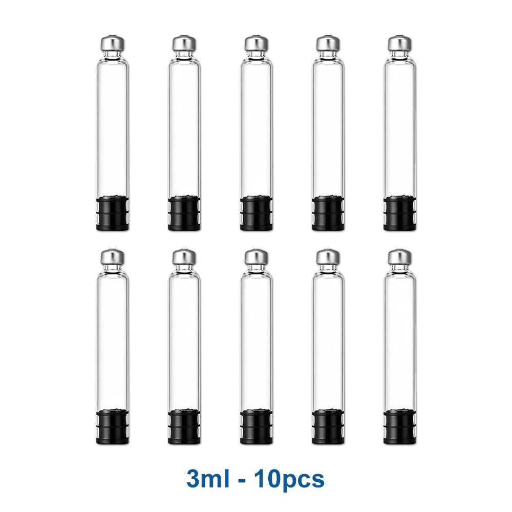 10-100 Pack 3ml Peptide Insulin Pen Cartridge, 3cc Cartridges Compatible with Reusable Injection V1 & V2 Pens, Individually Pack