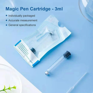 3ml Peptide Insulin Pen Cartridge, 3cc Cartridges Compatible with Reusable Injection V1 & V2 Pens, Individually Pack