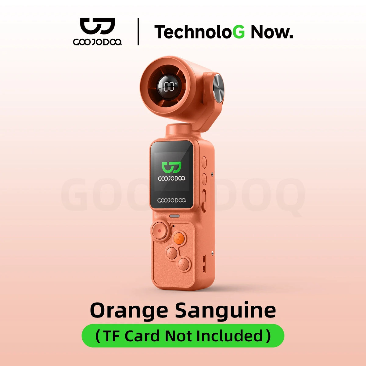 180° Adjustable Gimbal Camera Handheld Stabilized 1.3-inch Screen Mengambil Foto Dan Video with Wind High-speed Turbo Kipa