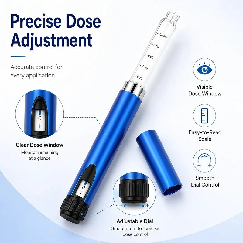 Reusable Magic Pen Peptide V2 Injector Multicolor Beauty Dosing Pen Professional Wrinkle Removal Beauty Injection Tool ,.;'