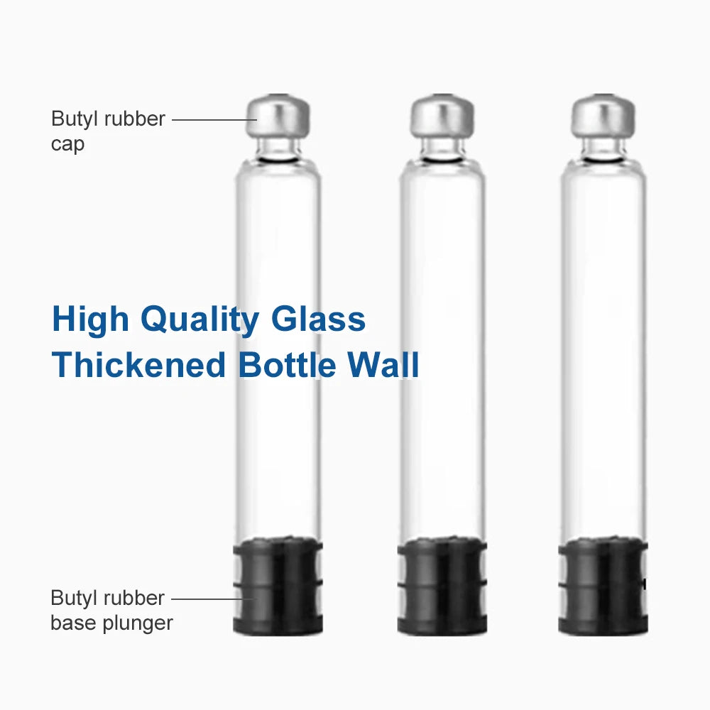 10-100 Pack 3ml Peptide Insulin Pen Cartridge, 3cc Cartridges Compatible with Reusable Injection V1 & V2 Pens, Individually Pack