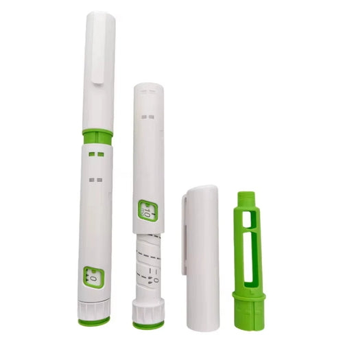 10Pcs Optional Set 5mg 10mg Dose-adjustable Peptide Pen Plastic Disposable Injection Pen With 32G 31G Needle 3ml Glass Vials