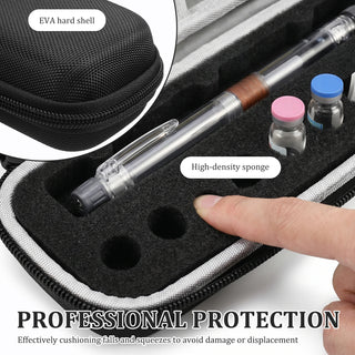 Insulin Vial Carrying Case Fridge Portable Peptide Vial Storage Box Foam Protective Hard Shell Vial Pens and Needle Organizer