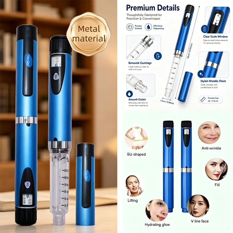 Reusable Magic Pen Peptide V2 Injector Multicolor Beauty Dosing Pen Professional Wrinkle Removal Beauty Injection Tool ,.;'